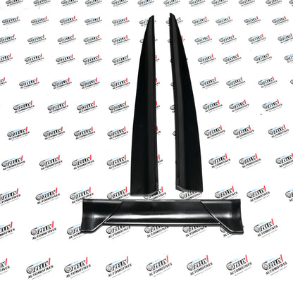 Universal Rubber Spoiler  Set of -3  | Available in Black and Carbon Finish
