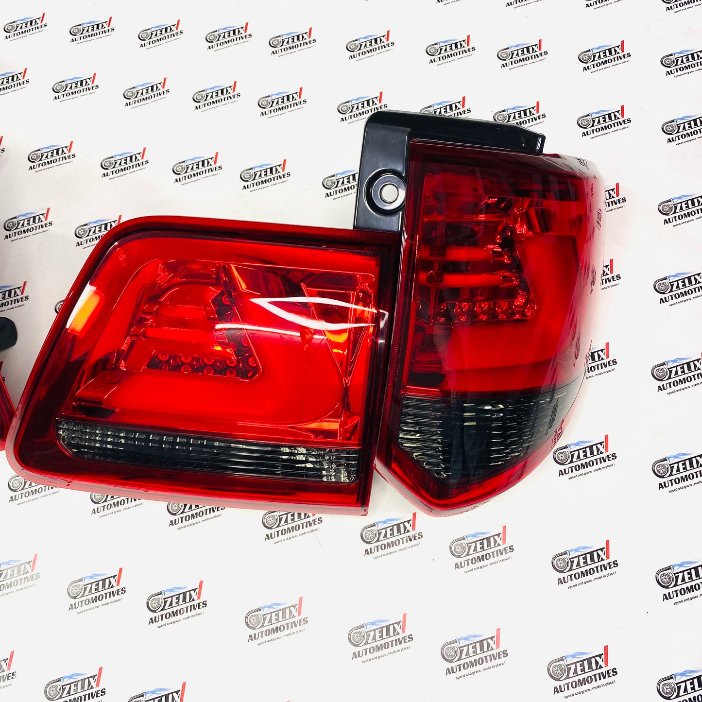 Fortuner Type 2 Rear LED Tail Light Assembly  Gloss Red