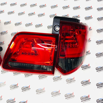 Fortuner Type 2 Rear LED Tail Light Assembly  Gloss Red