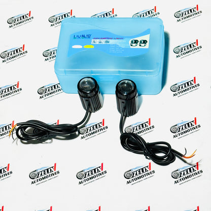 Mini Auxiliary LED Dual-Color Lights White and Yellow | Universal Lamps (Set of 2)