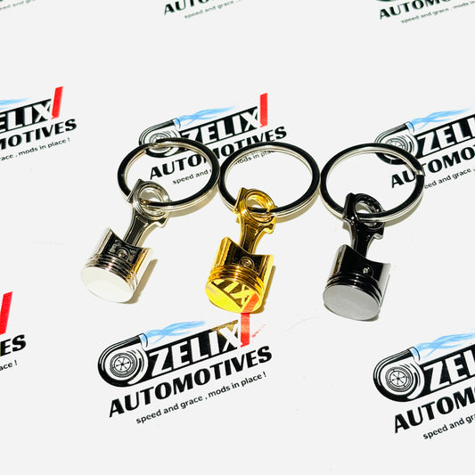 Piston Style Keychain | Functional Metal Engine Design