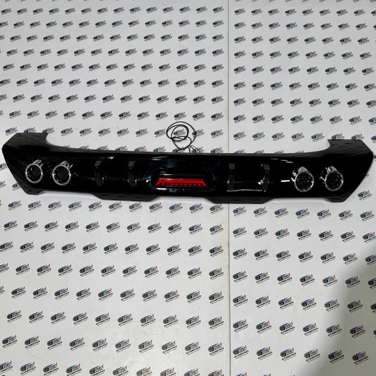 Suzuki Brezza Rear Bumper Diffuser with Dummy Exhaust Tips Compatible with 22+ Models