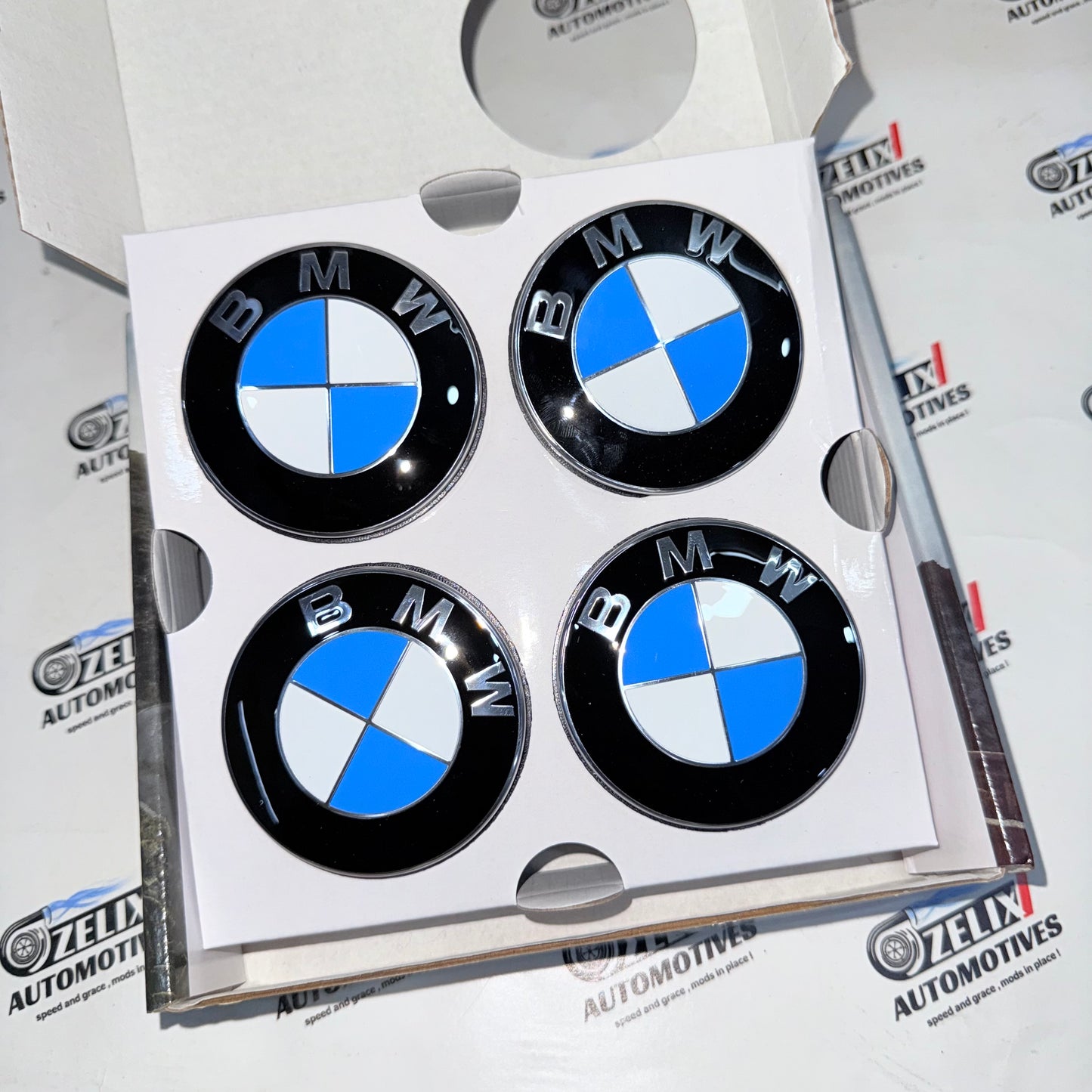 BMW Floating Wheel Center Caps (Set of 4 x 120 mm) | 50th Anniversary and Standard Edition