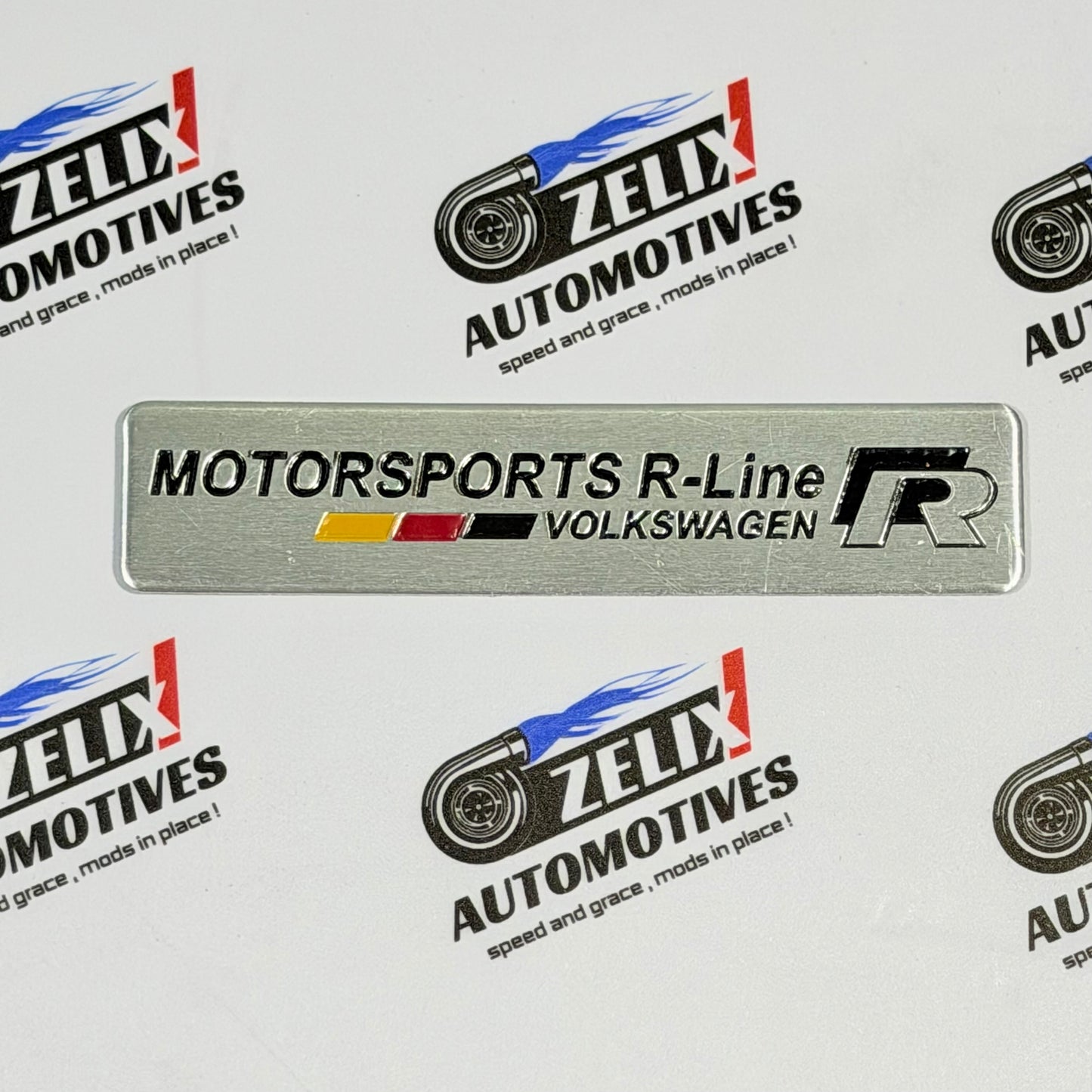 Motor Sports R-Line Sticker with German Flag