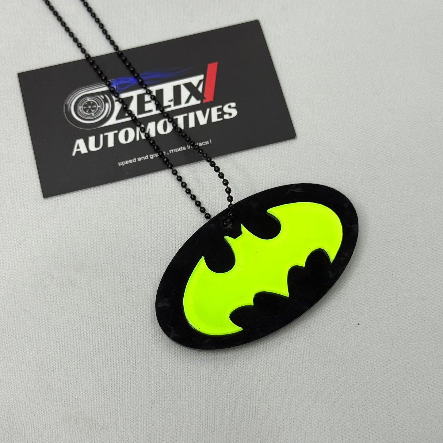 Fluorescent Green Car Mirror Hanging