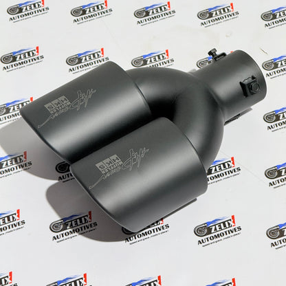 HKS Limited Edition Dual Exhaust Tip | Matte Black & Carbon Finish