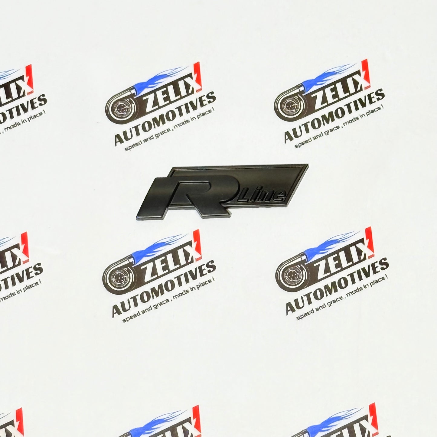 R-Line and  R-Logo Front Grille Sticker | Aftermarket OEM-Design in Multiple Colour Options