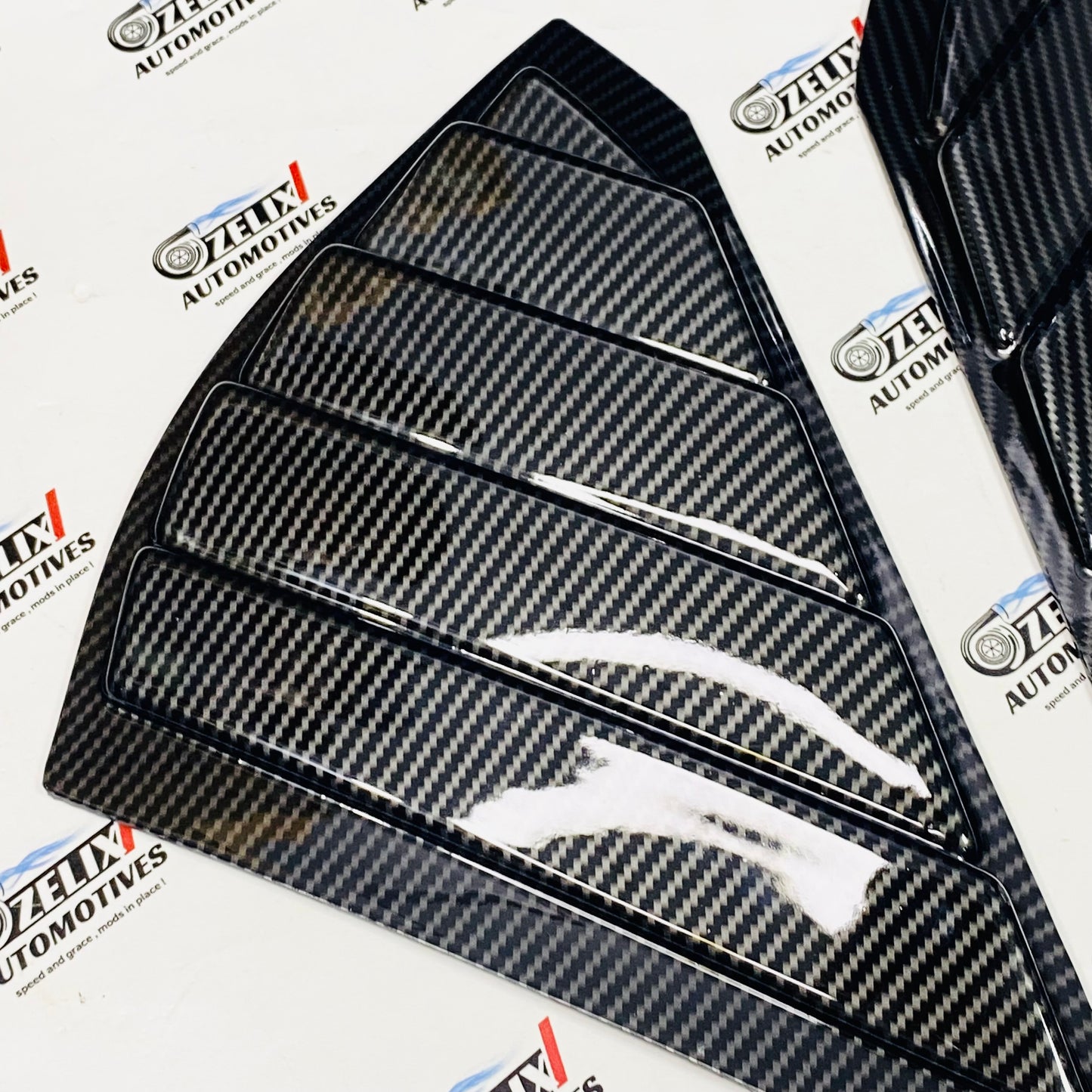 Maruti Suzuki Fronx Window Louvers – Black & Carbon Finish