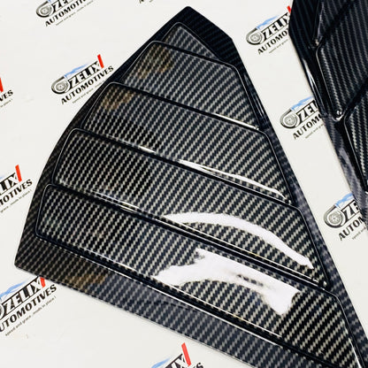 Maruti Suzuki Fronx Window Louvers – Black & Carbon Finish