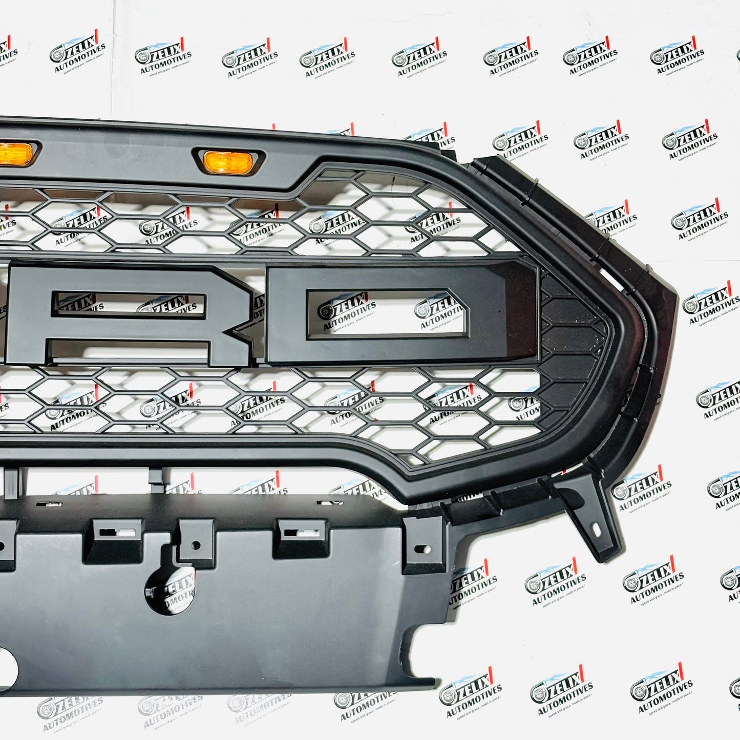 Ford EcoSport Front Grille with DRL Lights | Aftermarket Premium Matt Black ABS Built