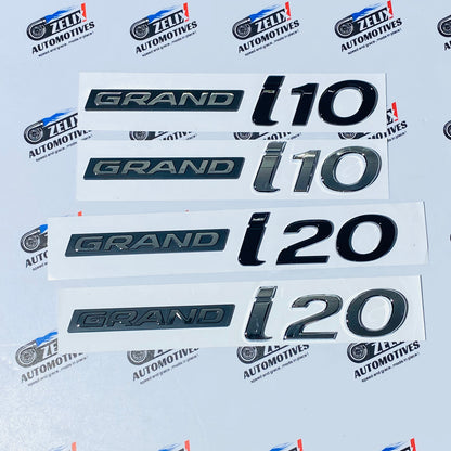 Hyundai Grand i10 and i20 Rear Emblems | Aftermarket OEM-Design Replacement Emblems
