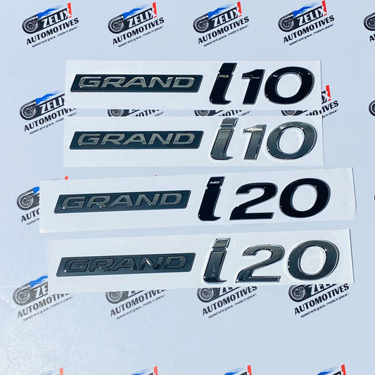 Hyundai Grand i10 and i20 Rear Emblems | Aftermarket OEM-Design Replacement Emblems