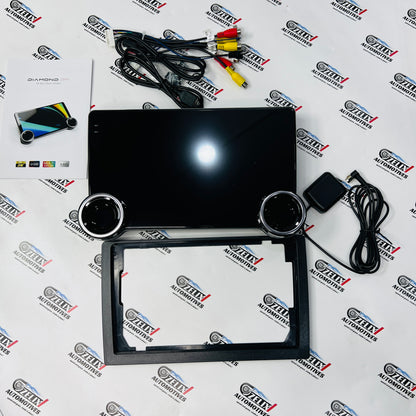 Diamond 2K 10.36 Inch Car Android Stereo | Dual Knobs Universal Aftermarket Multimedia System