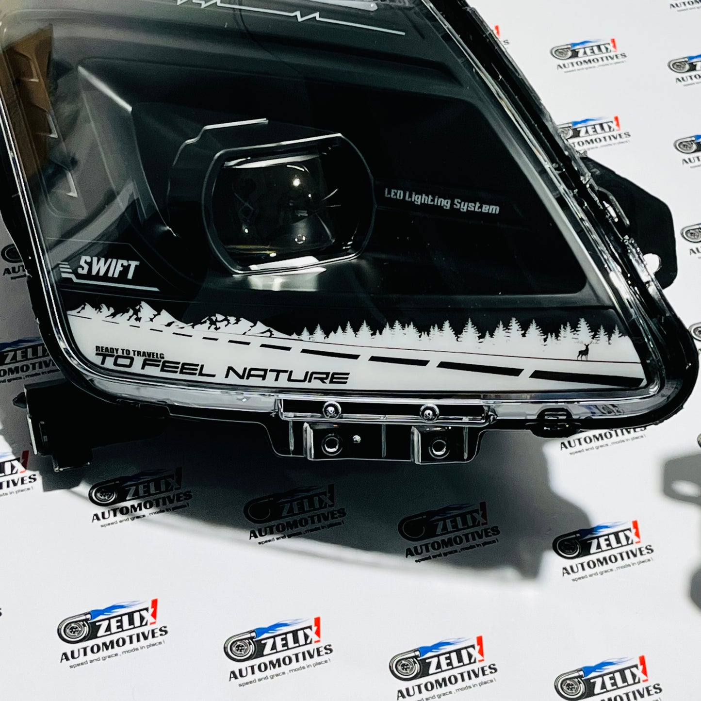 Suzuki Swift Type 1 JDM Power Style LED Headlights | Aftermarket Upgrade