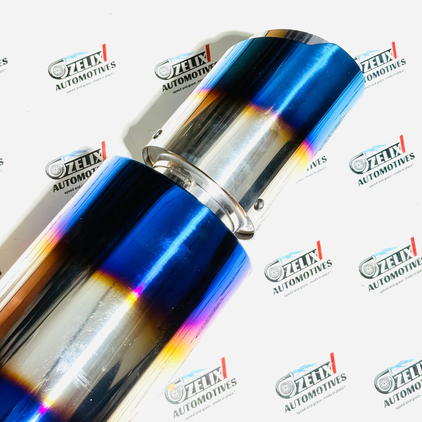 Chrome Finish Exhaust | Burnt Finish | Premium Universal Exhaust Tip