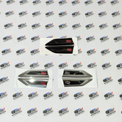 R-Logo Fender Emblems | Premium Finish with Crisp Detailing Sold as Set of 2
