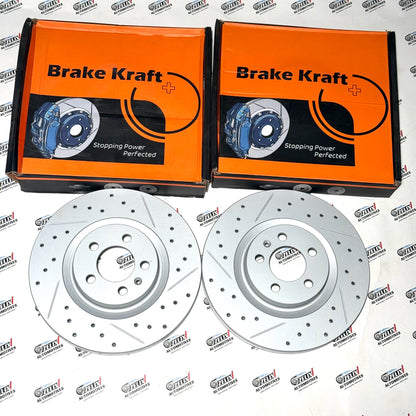 Brake Kraft Ventilated Brake Disc Set of-2 | Aftermarket Imported Premium Quality