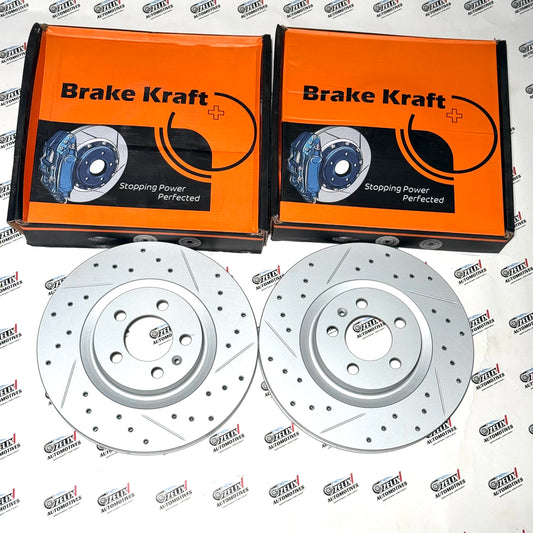 Brake Kraft Ventilated Brake Disc Set of-2 | Aftermarket Imported Premium Quality