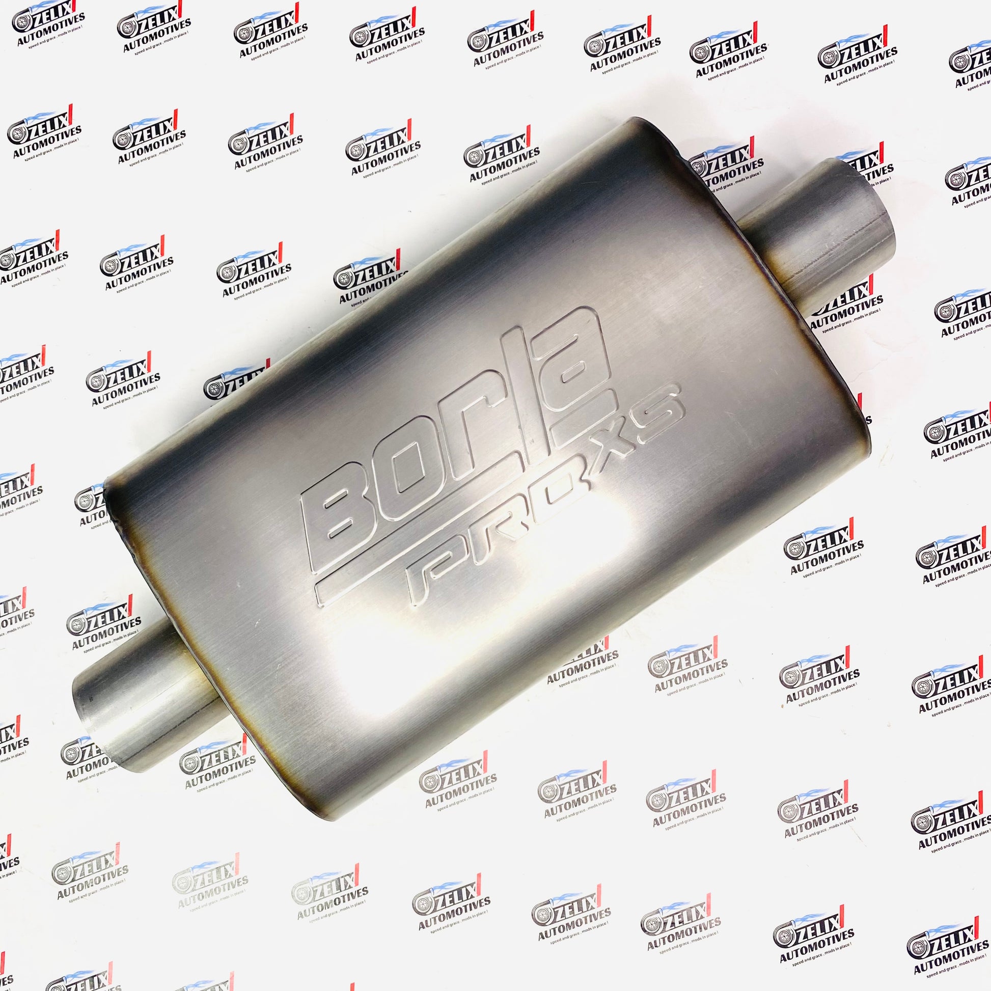 Flat Borla ProXS resonator exhaust silencer