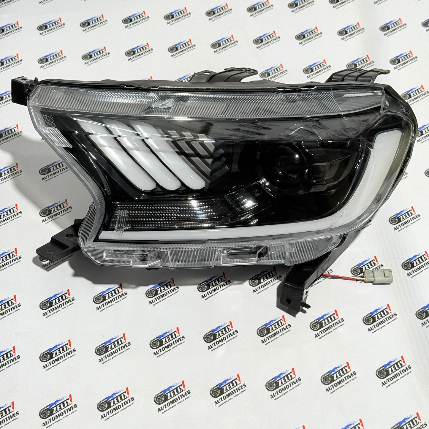 Ford Endeavour Mustang-Style Headlights | Aftermarket Projector Lens with Integrated DRL