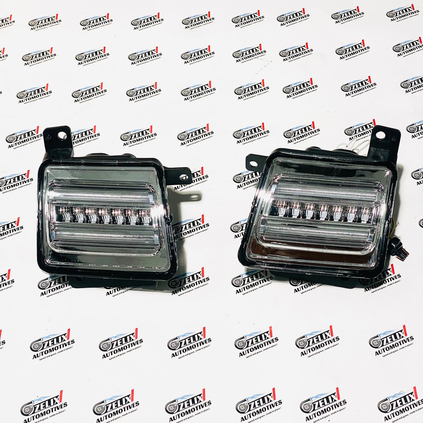 Mahindra Thar Clear Glass DRL | LED Daytime Running Lights (Set of 2)