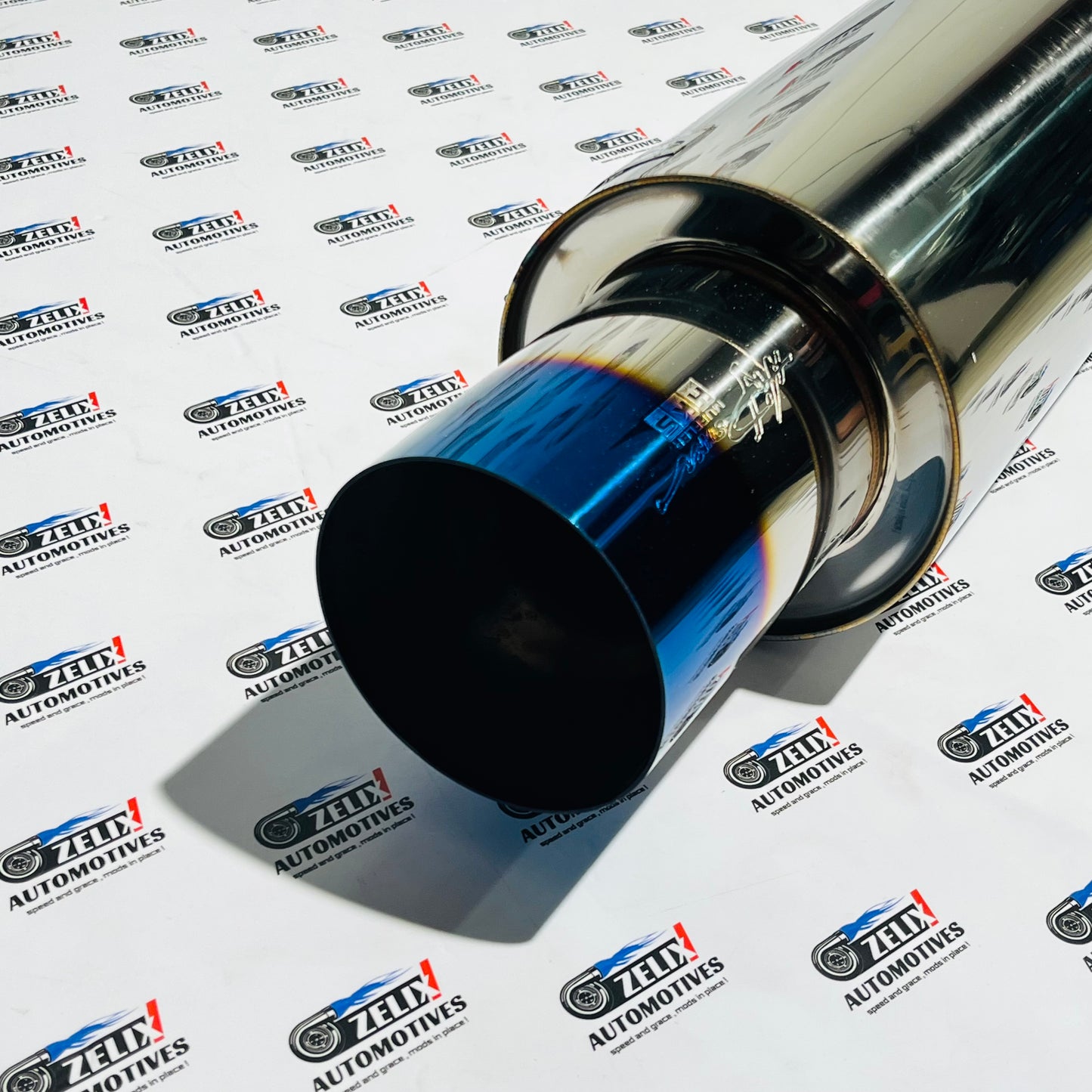 HKS JASMA-Series Monster Size Free Flow Exhaust End Can | Premium Burnt Tip Finish