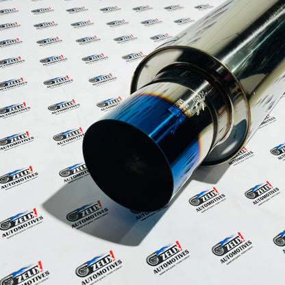 HKS JASMA-Series Monster Size Free Flow Exhaust End Can | Premium Burnt Tip Finish