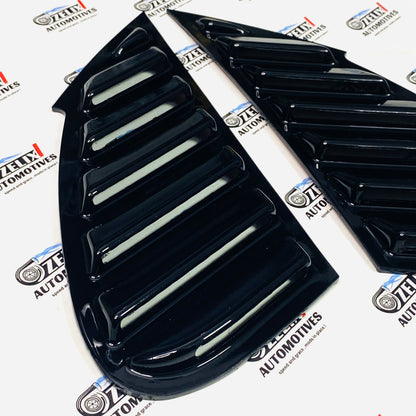 Aftermarket Rear window louvers for Suzuki Baleno 2022+
