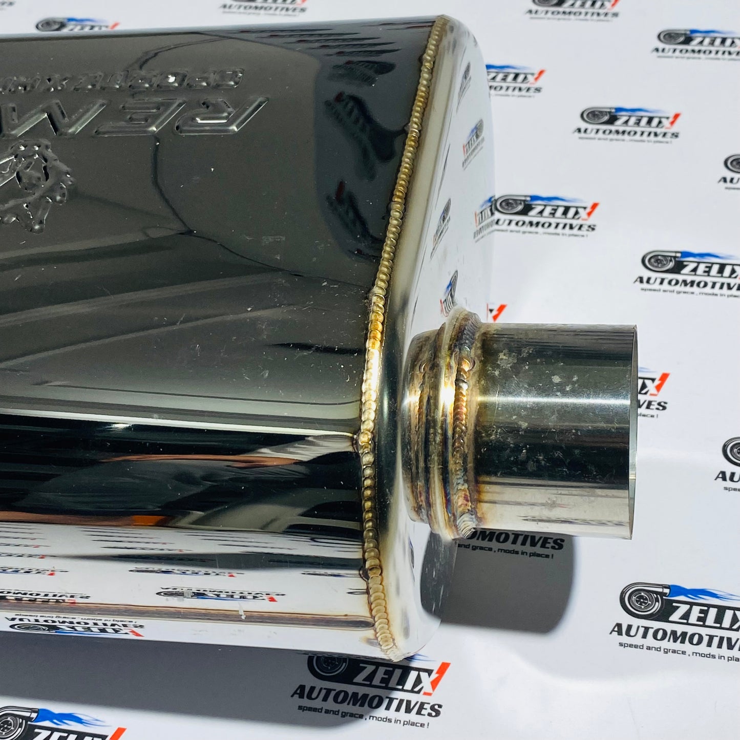 Remus Valvetronic Short Can Exhaust Muffler | Dual Burnt Blue Tips