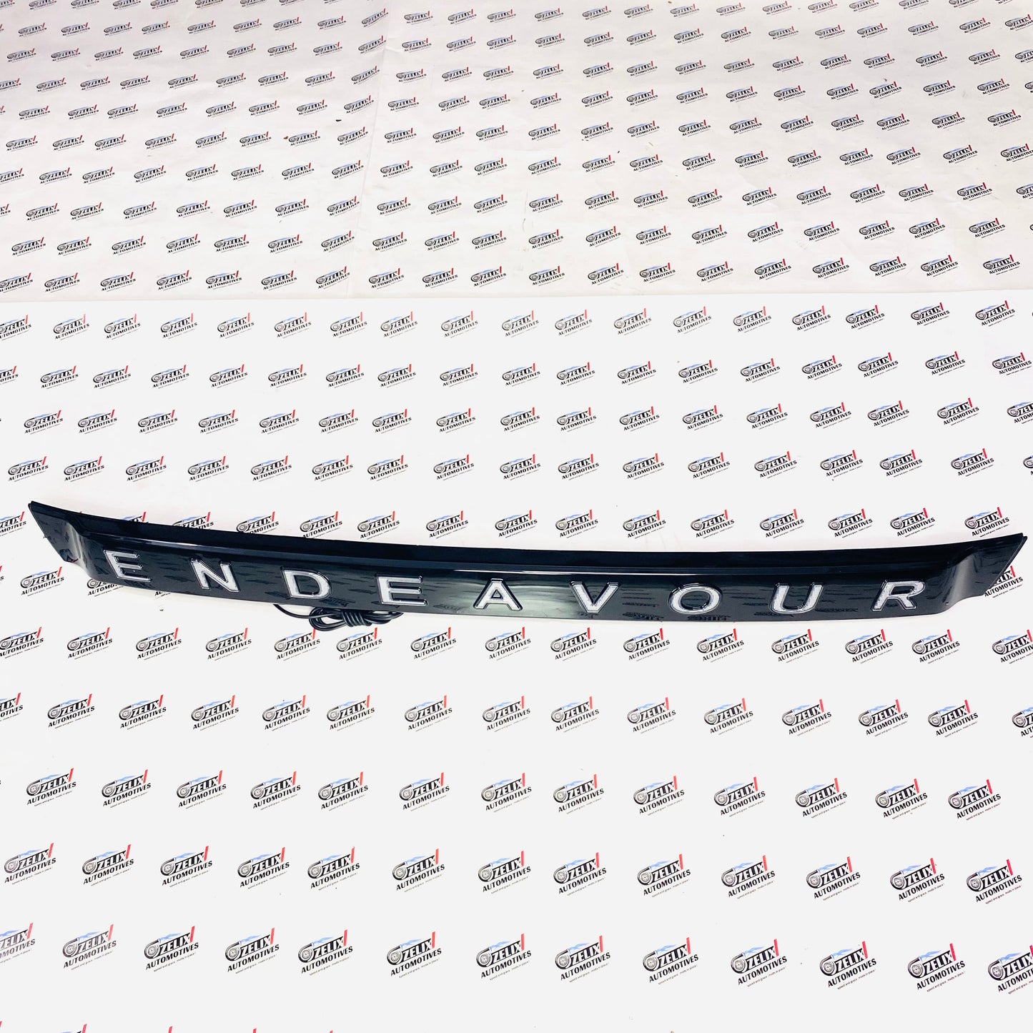 Ford Endeavour Rear Trunk LED Light Bar | Premium  (Black / Chrome) Finish