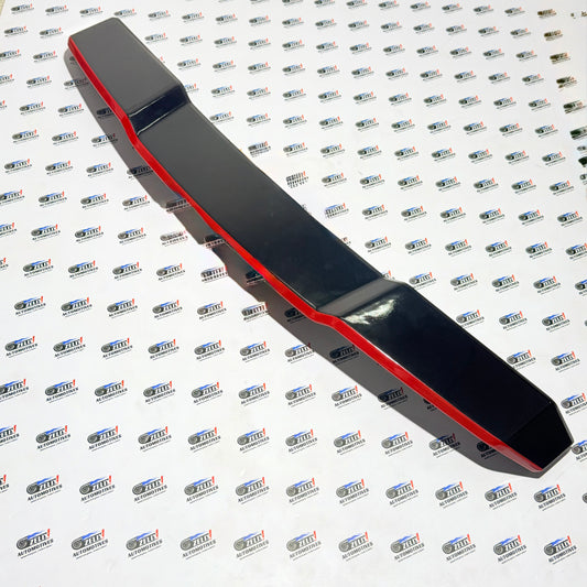 Hyundai i20 N-Line 4-Pillar Rear Spoiler with Red Accent | Glossy Black Finish