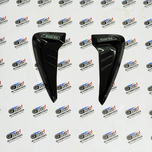 Car Air Flow Decorative Side Vent Set of 2 | Enhances Exterior Styling Universal Fit