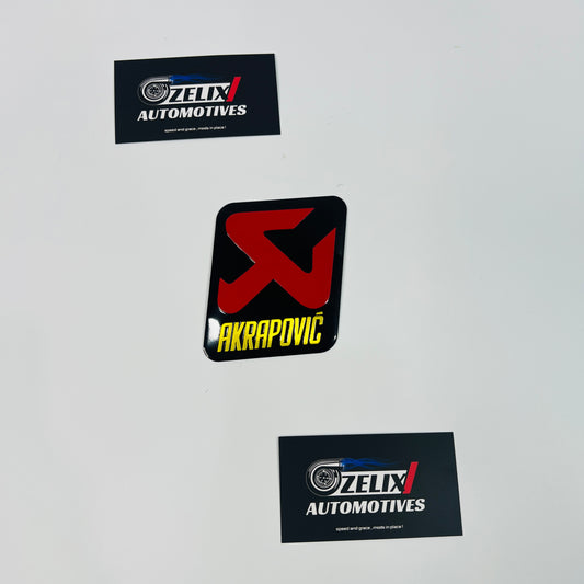 Akrapovic Sticker | Premium Metal Car Emblem