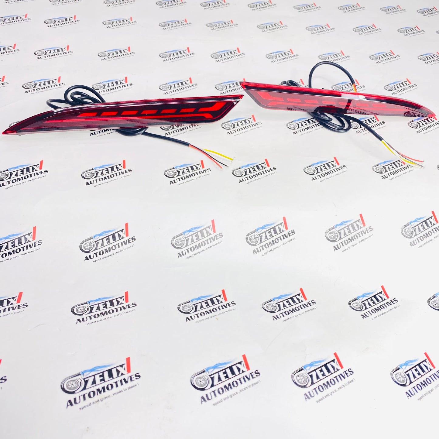 Tata Altroz LED Rear Reflector Lights | Stylish Rear Bumper Brake and  Parking Lamp Set