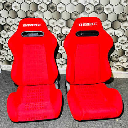 Bride Racing Red Edition Bucket Seat | Aggressive Motorsport Feel