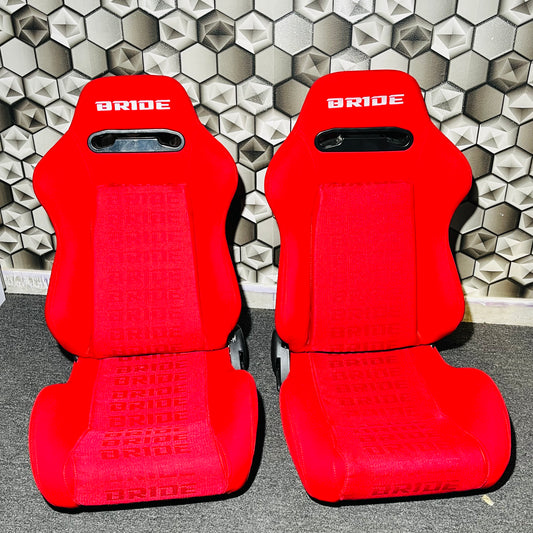 Bride Racing Red Edition Bucket Seat | Aggressive Motorsport Feel