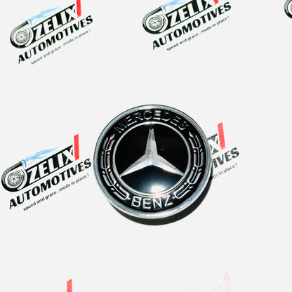 Mercedes-Benz Hood Emblem | Aftermarket  (Blue & Black) Bonnet Logo Badge