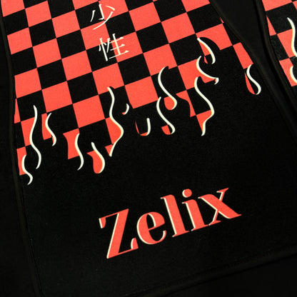 Red JDM Checkered Car Mats | Universal