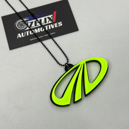 Fluorescent Green Car Mirror Hanging