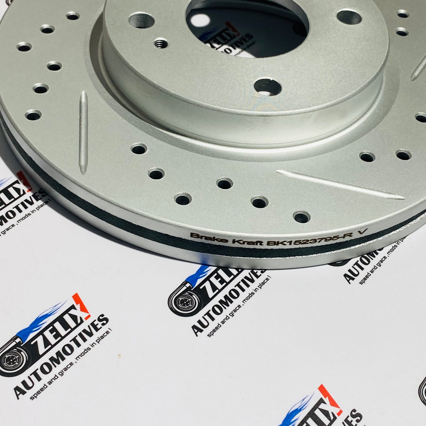 Brake Kraft Ventilated Disc Brake Set of-2 | Performance Disc Fits for | Ford Freestyle