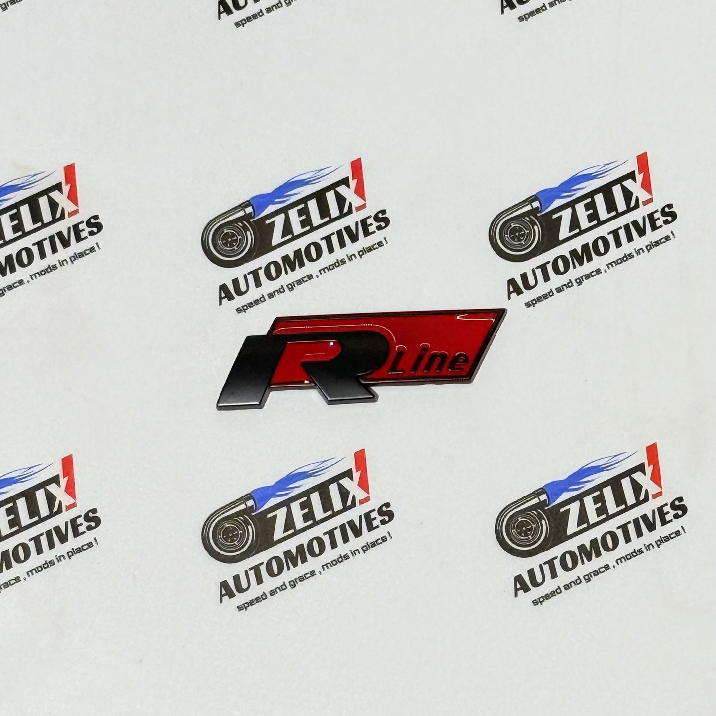 R-Line and  R-Logo Front Grille Sticker | Aftermarket OEM-Design in Multiple Colour Options
