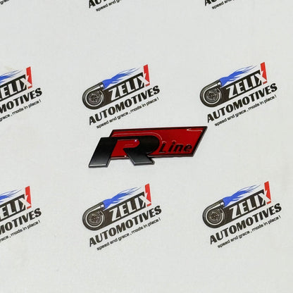 R-Line and  R-Logo Front Grille Sticker | Aftermarket OEM-Design in Multiple Colour Options
