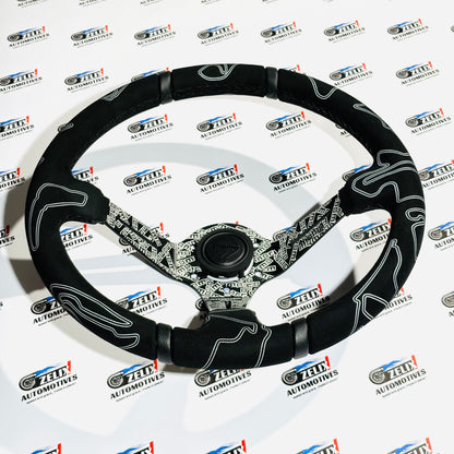MOMO Black Edition Deep Dish Steering Wheel | Motorsport Performance Design