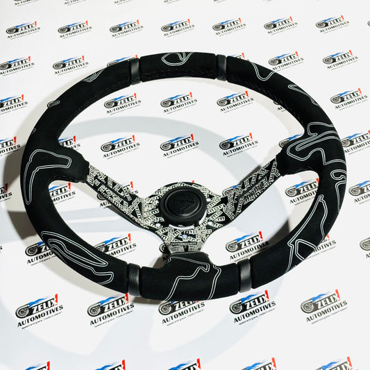 MOMO Black Edition Deep Dish Steering Wheel | Motorsport Performance Design