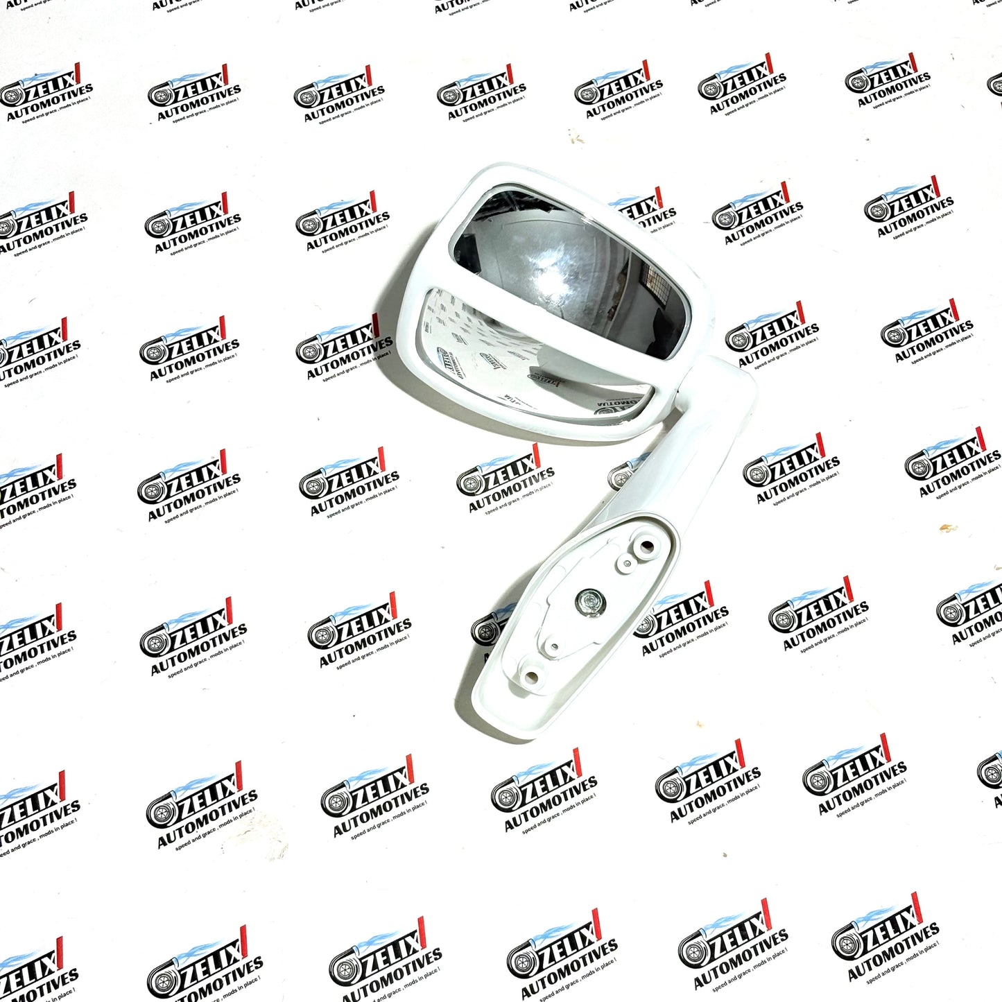 Toyota Fortuner Wide-Angle Side Mirrors | Gloss Black and White Fits For Old Models