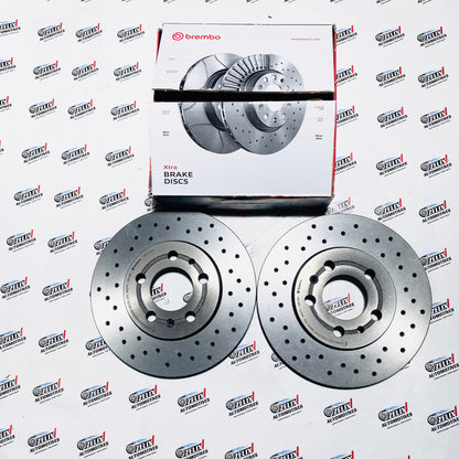 Brembo  Ventilated Disc | Aftermarket High-Performance Discs Fits VW Polo/Vento/Ameo / Skoda Rapid / Audi A3