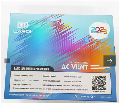 Cardi K3 AC Vent Ambient Light For Mahindra Thar ROXX 2024 Onwards