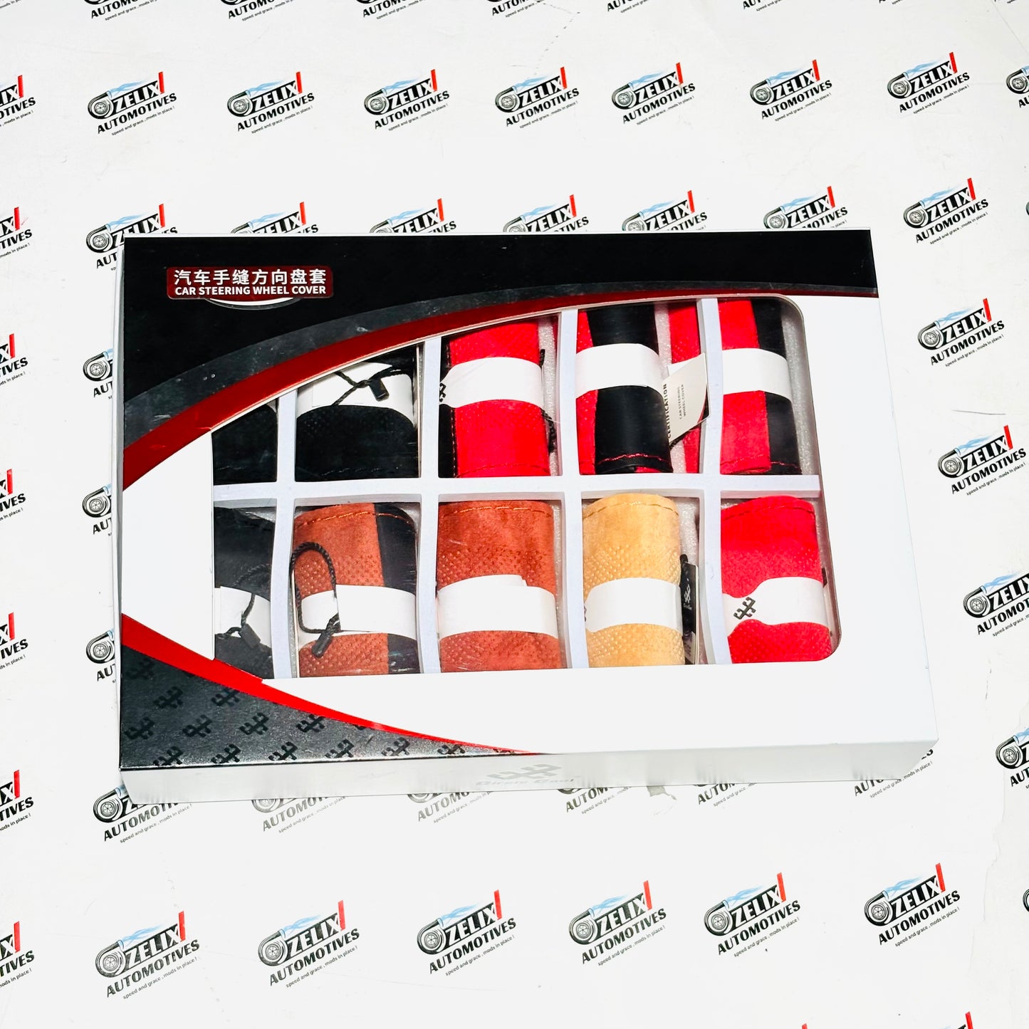 Alcantara Steering Wheel Cover | Soft Grip with Stylish Dual-tone Colors