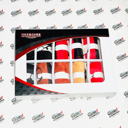 Alcantara Steering Wheel Cover | Soft Grip with Stylish Dual-tone Colors