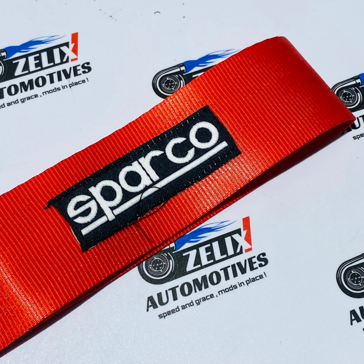 Sparco  Front and Rear Tow Strap | Heavy-Duty Towing Hook Kit Multiple Colour Options
